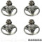 4 Stück/Satz Propellerbasis Montieren/Adapter Motorplatte Kompatibel für DJI FPV Combo Drohne CW CCW Motors Zubehörhalter DIY mit Werkzeug