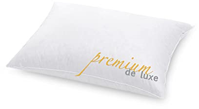 Hanskruchen Premium de Luxe Trösterchen Daunenkissen 50x70 cm - Made in Germany Daunen Kuschelkissen aus 100% Baumwolle - 90% Daunen 10% Federn Kopfkissen für Allergiker