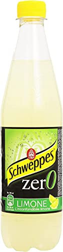 6x Schweppes limone Zero Zitrone Lemonade ohne zucker PET 0,6 Lt erfrischend