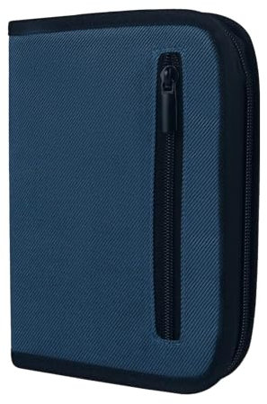 Yommie Federmäppchen Federtasche Canvas Federmappe Jungen Mit Reißverschluss Schulmäppchen Mädchen Federschachtel Schlamppermäppchen Teenager Stifteetui Mäppchen Schule Navy