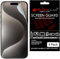 TECHGEAR Displayschutzfolie für iPhone 15 Pro, matt, blendfrei, mit Reinigungstuch und Applikationskarte, kompatibel mit iPhone 15 Pro 15,5 cm, 5 Stück