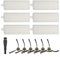Emiif 6 filtros y 6 cepillos laterales de repuesto para OKP Life K2 K3 K4 para robot aspirador para Lefant M210 M210S
