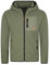 riverso Herren Kapuzenjacke RIVHenning Regular Fit Hoodie Jacke Reißverschluss Fleece Jacke Sweatjacke Kapuzenjacke Kapuze Fleecejacke Grün M, Größe:M, Farbe:Ivy Olive