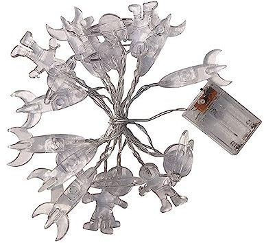 Gadpiparty 1stk Laternenpfahl Romantisches Licht Urlaub Hängendes Licht Jungen Party Dekoratives Licht Nachtlicht Für Kinderzimmer Innenleuchten Zur Dekoration Plastik Weiß Led Lichterketten