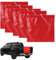 5 Stück Warnfahne, 30x30cmWarnflagge Rote,Signalfahne Mit Seil,Rote Fahne,Warnfahne Rote,Wetterfest Warnfahne,Schlussfahne,Rote Fahne Überlänge,Warntafel,für Transport Fahrradträger Auto Wohnwagen