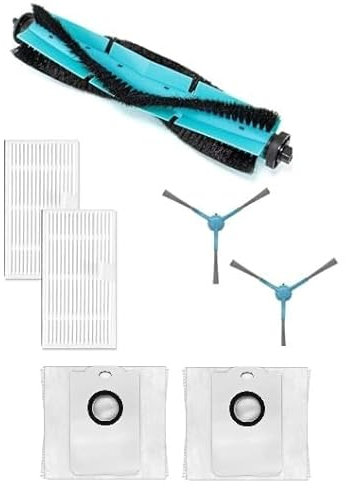 Retrobox® Recambios compatibles con Cecotec Conga 7490 Inmortal / 8290. Reemplazo de Cepillo Lateral, Filtro HEPA, Piezas de Repuesto