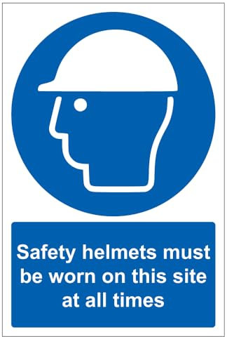 V Safety Safety Helmets Must Be Worn - Correx® 450 x 600 mm Safety Sign