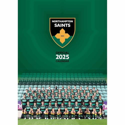 Northampton Saints Offizieller 2025 Rugby Union Wandkalender A3
