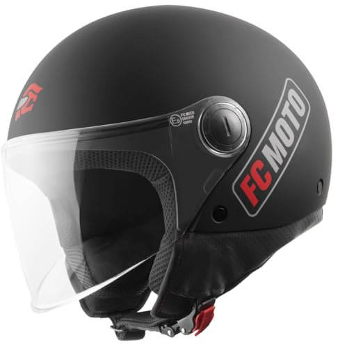 FC-Moto Square-RS Jethelm, schwarz matt/rot, XL