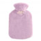 Wärmflasche 800ml heiße Wasserflasche im Winter, um im Winter warm und weich zu bleiben Wärmflasche mit bezug(Purple)