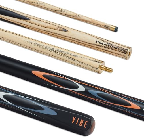 SGL POWERGLIDE VIBE 2 PIECE CENTRE SPLIT SNOOKER/POOL CUE 10mm TIP**