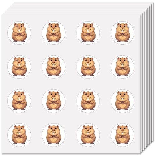 CREATCABIN 128 Stück Hamster Aufkleber Für Scrapbooking Tier Aufkleber Kunststoff Selbstklebend Wasserfest Runde Symbol Aufkleber In Großen Mengen Perfekt Für Lehrer Kalender Tagebücher 2.5x2.5cm