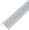 PRIOstahl Treppenkantenprofil Treppenprofil Winkelprofil Selbstklebende Leiste - 1 Stück Farbe: Silber Ausführung: 20 x 30 x 2 mm Länge: 1000 mm geriffelter Treppenkantenschutz aus Aluminium