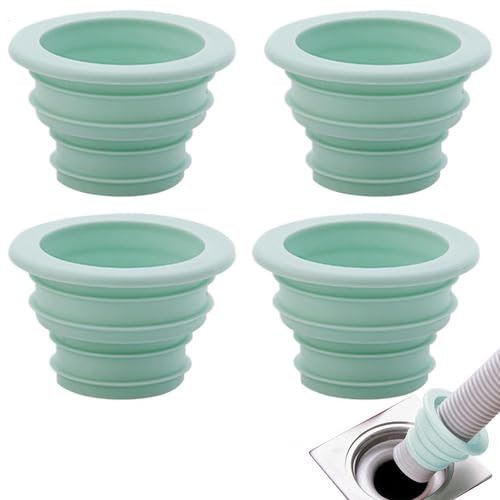 Abflussrohr Dichtung Schlauch, 4 Stück Abflussrohrdichtung Schlauch, Silikon Waschmaschine Abfluss Adapter, Abflussrohr Dichtung Schlauchs Für Küche, Waschküche, Badezimmer, Badewanne