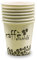 500 Bicchierini + Tappi Senza Foro - Carta 90 ml Biodegradabili – Usa e Getta per Caffè al Ginseng, Orzo, Tè – Bicchieri Compostabili per Bevande Calde – Bar, Casa, Ufficio SENZA TAPPO
