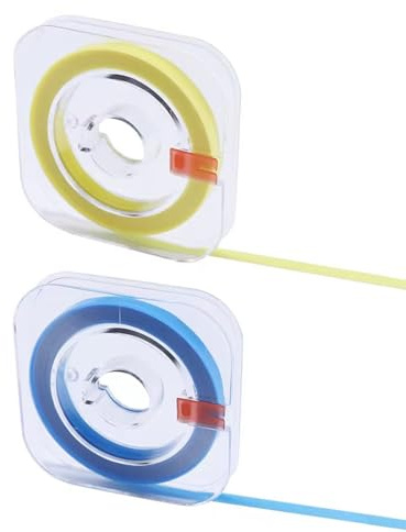 HUVZOR 2 Rotoli Carta Smeriglio e Strisce Lucidatura Interdentale 20μm/30μm,Strisce Abrasive per Igiene Orale Profonda,Pulizia e Levigatura Dentale per Spazi Interdentali,Sbiancanti denti(4mm*6m)