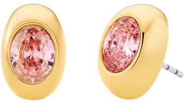 Michael Kors Ohrringe MKJ8626710 Damen Ohrstecker Messing Gold rosa Zirkonia