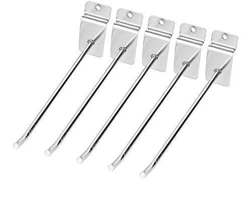 25PCS Crochets Support affichage mural Crochet suspendu en acier inoxydable pour supermarché 15cm