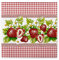 Sovie HOME Serviette Erdbeeren | Airlaid-Servietten 40x40 cm | hochwertige Einweg-Servietten Geburtstag Sommer Garten | 12 Stück