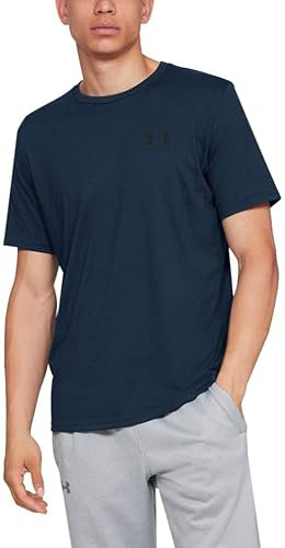 Under Armour Men's Sportstyle Left Chest Short-sleeve T-shirt Short Sleeve, Academy (408)/Black, 3XL Tall