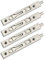Pack of 4 (2 Pairs) NUZAMA Door Flush Bolt Latch Slide Lock, Concealed Door Bolt Security Lever Action, Stainless Steel Brushed Slide Latch - (6“ /15cm in Length)