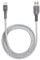 TECHGEAR USB to USB C [1M] Long STRONG Durable Braided USB C Charging & Data Sync Cable Compatible for Samsung Tab S6 Lite, A9 Plus/A9/A8/A7/S9/S8/S7 Plus/Ultra, Active 3 4 5 Pro, A15/A35/A55 - SILVER
