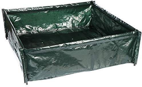 com-four® Pflanzenwachstumstasche - Mini-Beet ideal für Balkon und Terrasse - Pflanzbeutel für Pflanzen, Gemüse, Kräuter, Blumen - ca. 75 x 75 x 25 cm