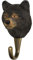 WILDLIFEGARDEN Wildlife Garden WG4546 Haken Schwarzbär - Handgeschnitzter Tierhaken aus Holz und Metall - Sammlung Amerikanischer Tiere