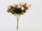 Mini Artificial Rose Bud Flower Bush & Mixed Foliage - Choice of Colour (Light Pink)