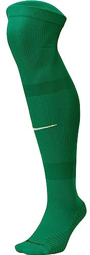 Nike Unisex U Nk Matchfit Knee High - Team 20 Socks, PINE GREEN/GORGE GREEN/WHITE, XS EU
