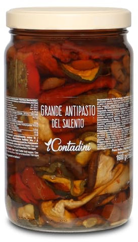 IContadini, Große Vorspeise aus Salento, italienische Antipasti, Olivenöl, aus Italien, 1600 g