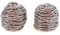 Tradineur - Pack de 2 estropajos circulares de acero inoxidable, esponja limpieza difícil, espiral para limpieza, desincrustar la grasa, modelo aleatorio