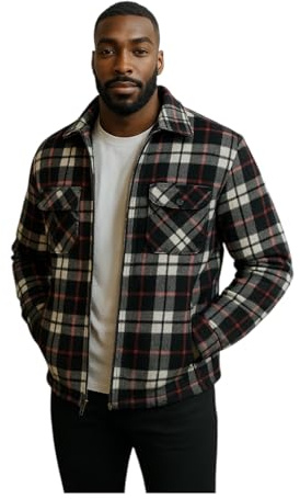 Raff&Taff Holzfällerhemd Flanellhemd Thermohemd Thermojacke Karo Karriert gefüttert Arbeit