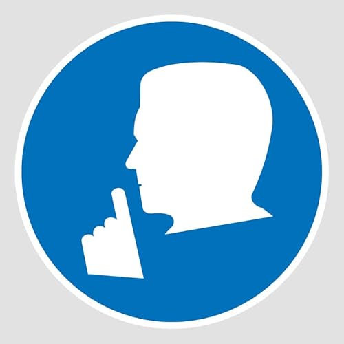 1 Autocollant de 20 CM Panneau Silence obligatoire Zone Calme