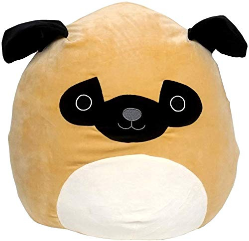 Squishmallow s Offizielles Kellytoy Plüschtier 20,3 cm Squishy weiches Plüschtier Tiere (Prinz Mops Hund)