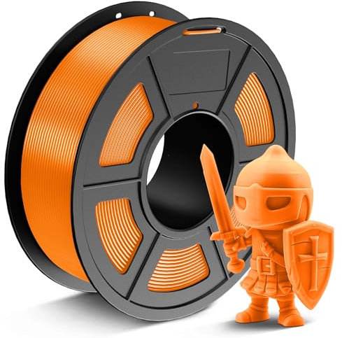 JAYO PLA+ Filament 1.75mm, Erhöhte Zähigkeit PLA Plus Filament-3D-Druckmaterialien, Maßgenauigkeit +/- 0.02mm, Neatly Wound, 1.1 kg Spule(2.42 LBS, 330M), PLA+ Orange
