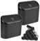 EnthuLove 2 Packs mini Car Trash Can Bin with Lid and 150pcs trash bags,Car Vehicle Trash Can Bin,Car Garbage Trash Can Storage for Front Back Seat Accessories for Office (2 Pack)