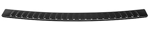 Aroba AR145N-BL Ladekantenschutz kompatibel mit BMW 5er Touring Kombi F11 BJ. 9.2010-3.2017 passgenau Abkantung Edelstahl Schwarz Black Chrome