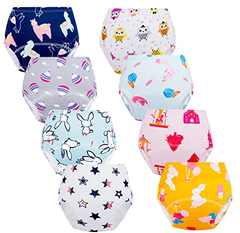 Cogindss Xmrlvn Baby-Trainingshose Unterwäsche für Mädchen, 4–6 Jahre, 8er-Pack