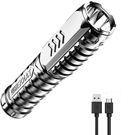 LUCKKY Special Forces Strong Light Flashlight, Multifunctional Mini Super Strong LED Flashlight, LED Torch Rechargeable, Torches LED Super Bright, Maximum Irradiation Distance 150M