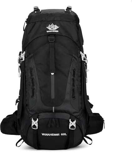 60 l Wanderrucksack, Camping-Rucksack, Jagd-Rucksack für Outdoor, wasserabweisend, taktischer Rucksack für Damen und Herren, Tiefes Blau, Large, Outdoor