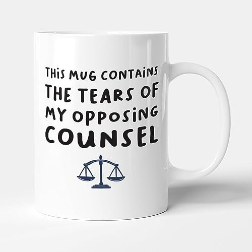 Victorian Printing Co Tasse humoristique en céramique avec inscription « The Tears of My Opposing Counsel »