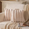 Yaertun 2er Set gestreifte Kissenbezug 40x40cm Beige dekorative Kissenbezüge Sofakissen Dekokissen Wurfkissenbezug zierkissenbezug plüsch Kunstfell Kissenhülle Schlafzimmer Wohnzimmer