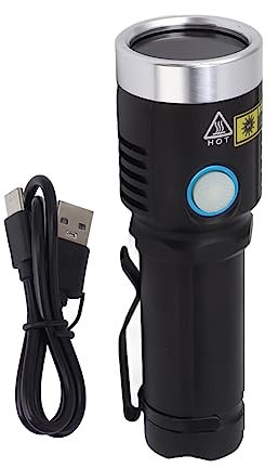 Linterna de Luz Negra, Linterna de Luz Negra Ultravioleta de 395 Nm, Mini Detector Portátil de Orina para Mascotas para Perros Y Gatos, Manchas Secas, Curado de Resina, Chinches, Uñas
