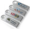 Personalisierte Metall USB-Sticks 50 Stück mit Gravur Wunsch Text, Muster, Firmenlogo, Hochzeit Speicherstick USB 2.0 Flash Drive Individueller 128MB/512MB/1GB/2GB/4GB/8GB/16GB/32GB