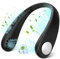 Neck Fan, Portable Hanging Neck Fan, Bladeless Mini Neck Fan with 360° Airflow, 3-Speed Hands-Free Personal Fan Rechargeable Wearable Fan Cooling Quiet for Home Office Travel Sports Outdoor, Black