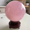 Sfera di guarigione in Cristallo di Quarzo Rosa Naturale Rosa + Pietra di guarigione in Piedi Pietra Naturale di Cristallo (Size : 4-5cm)