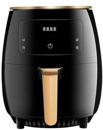IkErna Fryer À Air Multifonctionnel 1400W, Capacité de 4,5 L, Cuisinière Saine Sans Huile, Minuterie Et Contrôle de La Température/Nero