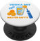 VODKA MIT WAS FÜR SAFT? - Party Outfit Wodka Orange PopSockets mit austauschbarem PopGrip