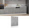 Generico Pannello Lavastoviglie Grigio Cemento 45x3x67 cm Multistrato Mobili, Armadietti e portaoggetti (5,78KG)